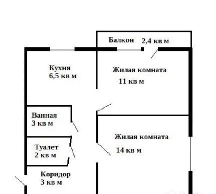 2-комнатная квартира — фото 2